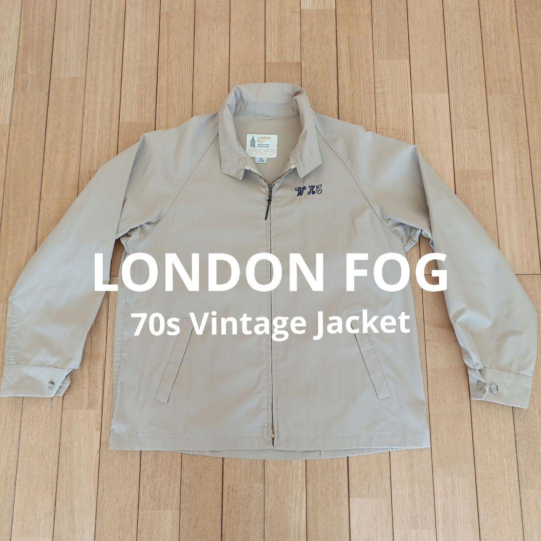 名作70sLONDONFOGハリントンジャケット刺繍ミッションディストリクト