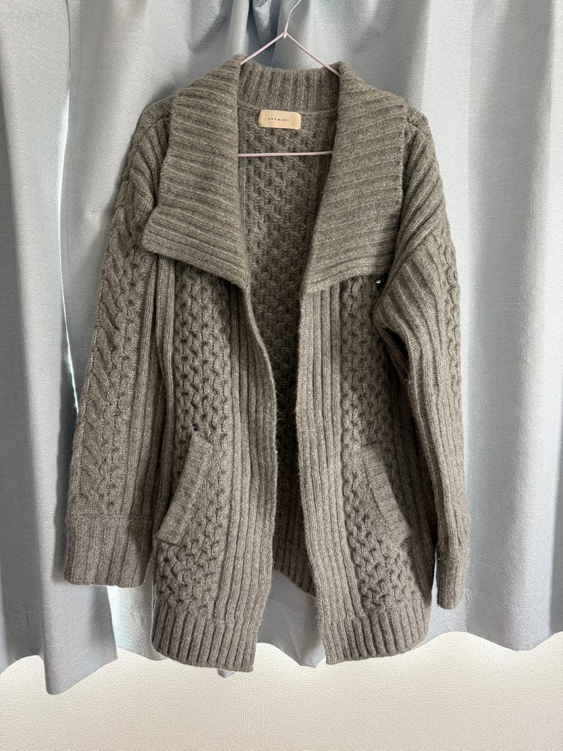 ワンピース andmary Nana cable knit set dress