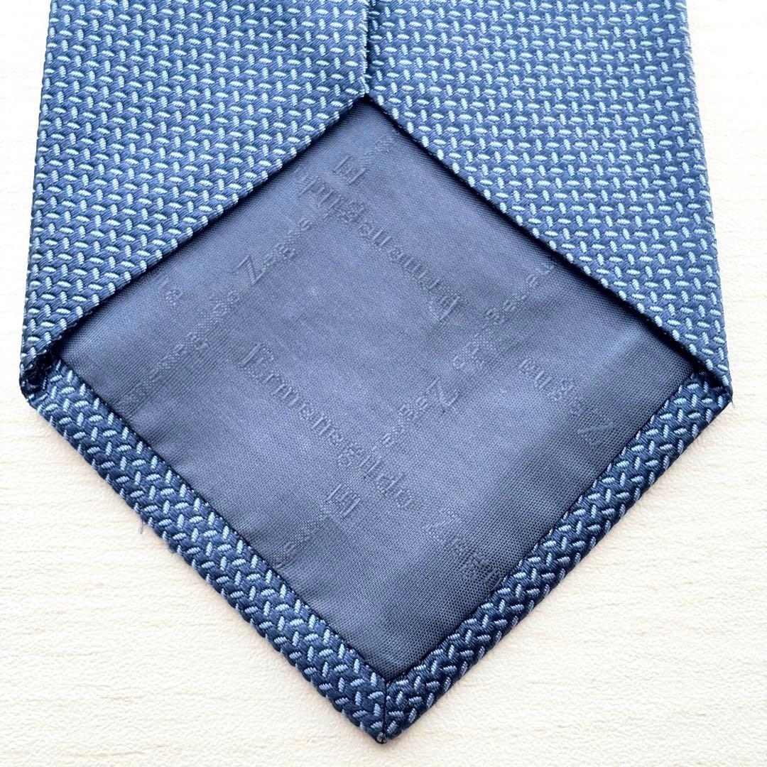 Ermenegildo Zegna エルメネジルドゼニア シルク ネクタイ 青