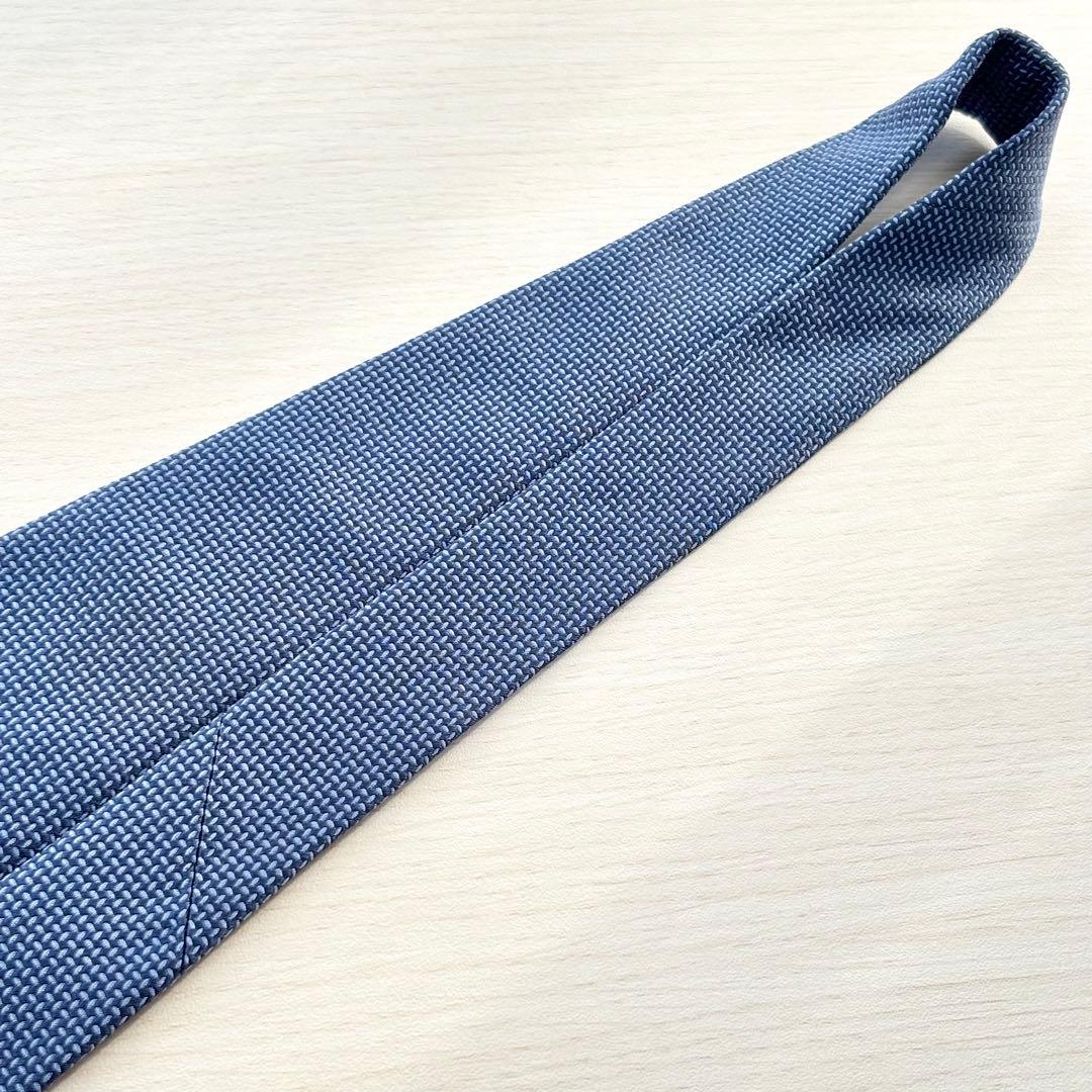 Ermenegildo Zegna エルメネジルドゼニア シルク ネクタイ 青