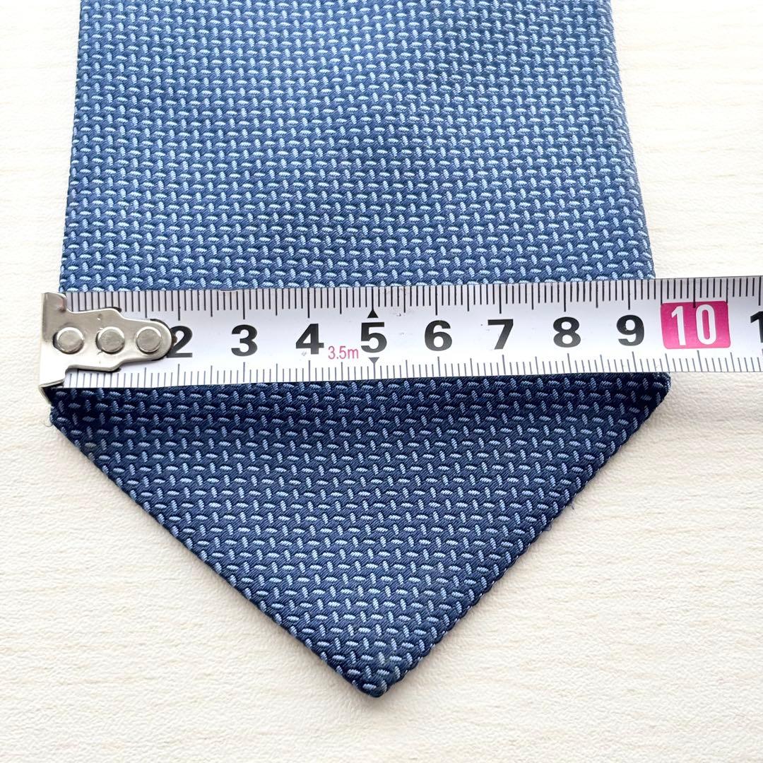 Ermenegildo Zegna エルメネジルドゼニア シルク ネクタイ 青