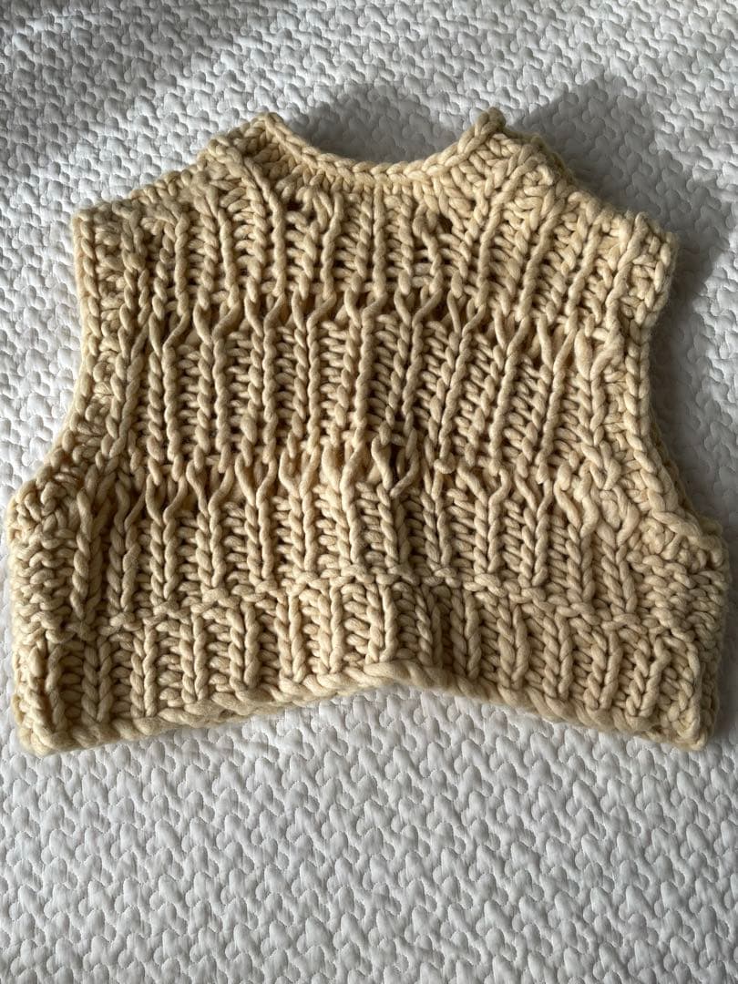 トップス moinoatodayful chunky hand knit vest