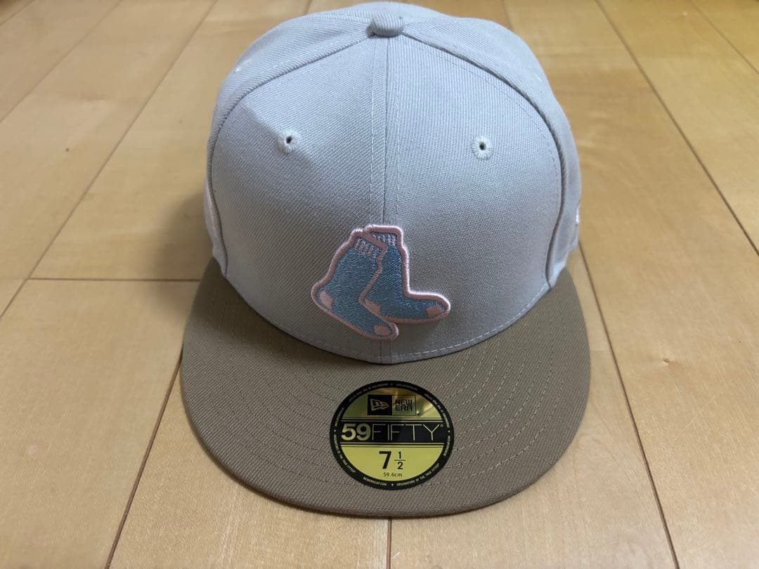 ボストンレッドソックス 59FIFTY キャップ 7 1/2 朝岡周別注