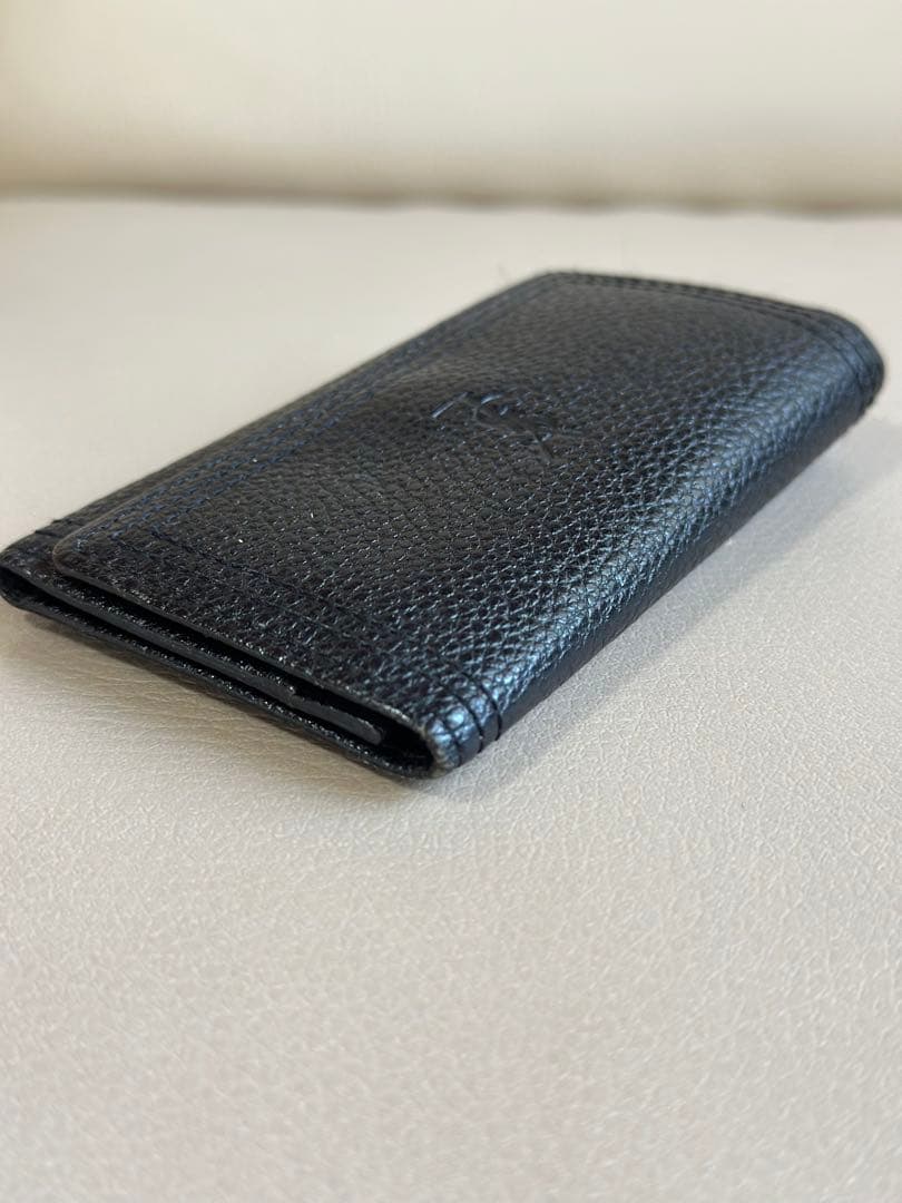 良品！ YSL イヴ・サンローラン 5連キーケース カサンドラロゴ レザー