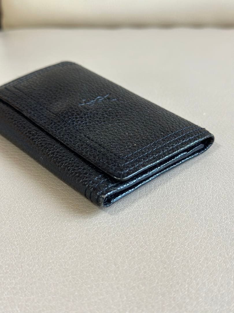良品！ YSL イヴ・サンローラン 5連キーケース カサンドラロゴ レザー