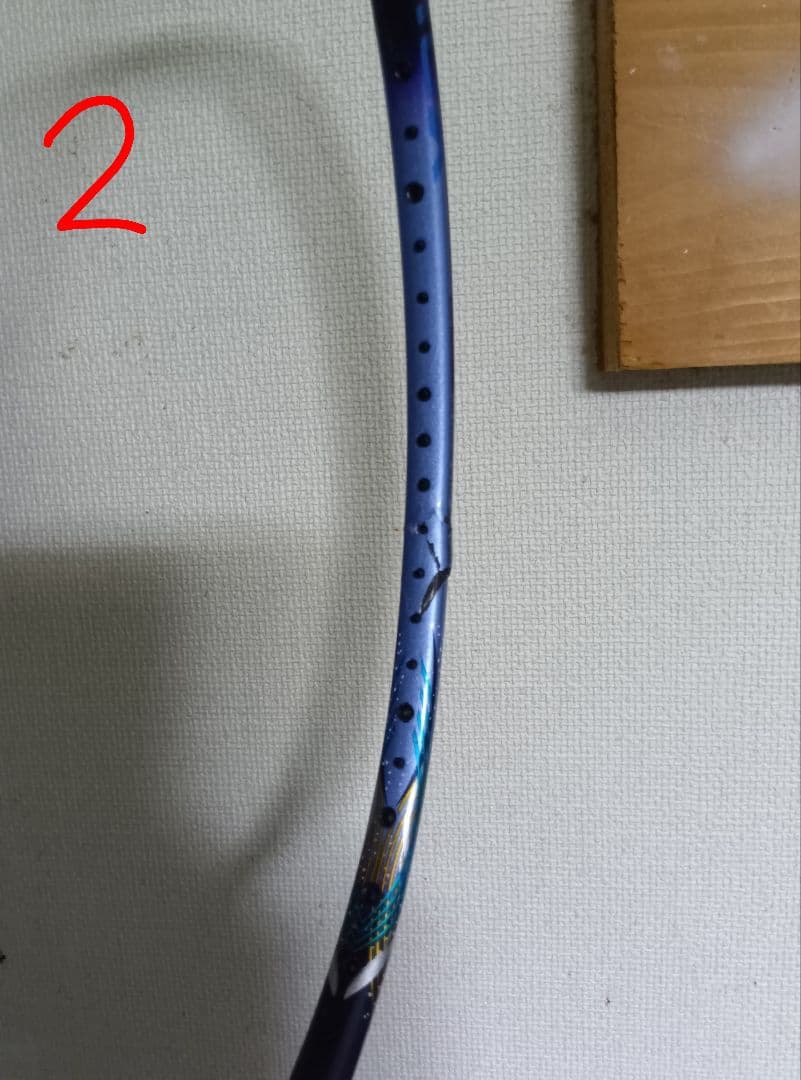 バドミントンラケット ジャンク3本セット Astrox77等 部品取り 修理
