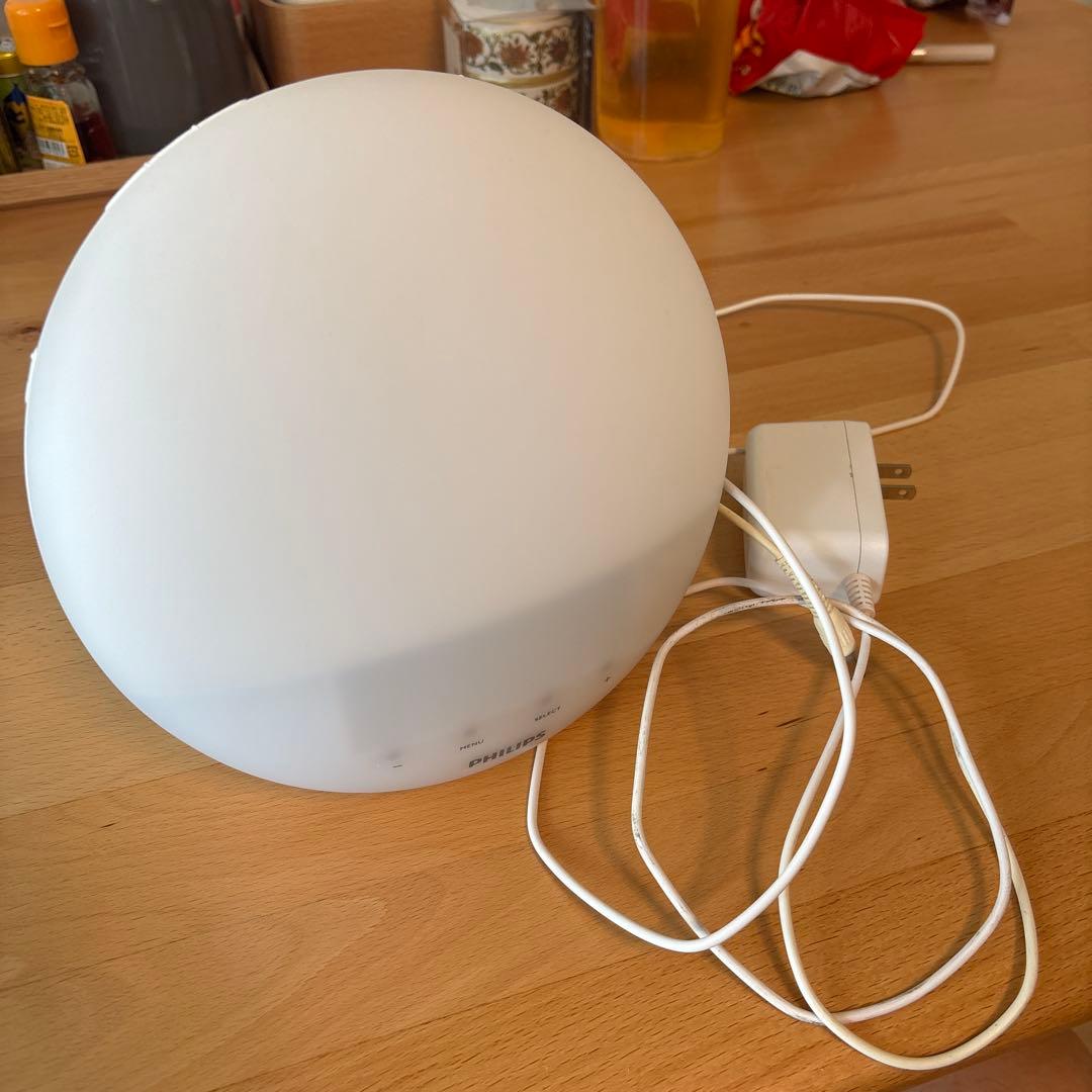 Philips 調光機能付き置時計 ホワイト