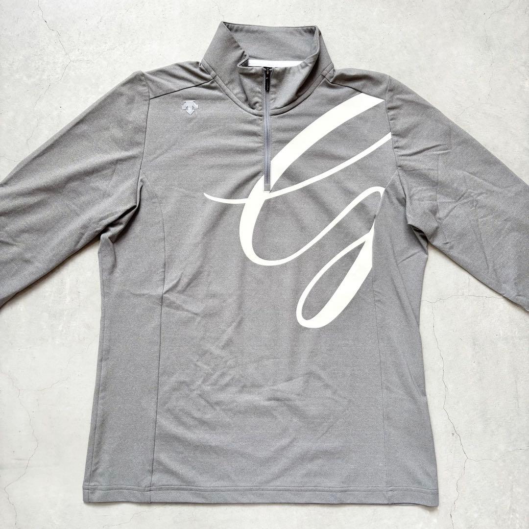 【極美品】DESCENTE GOLF デサントゴルフ ハーフジップ長袖シャツ L
