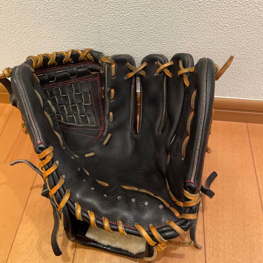 久保田スラッガー　硬式　内野　グローブ 黒 レザー