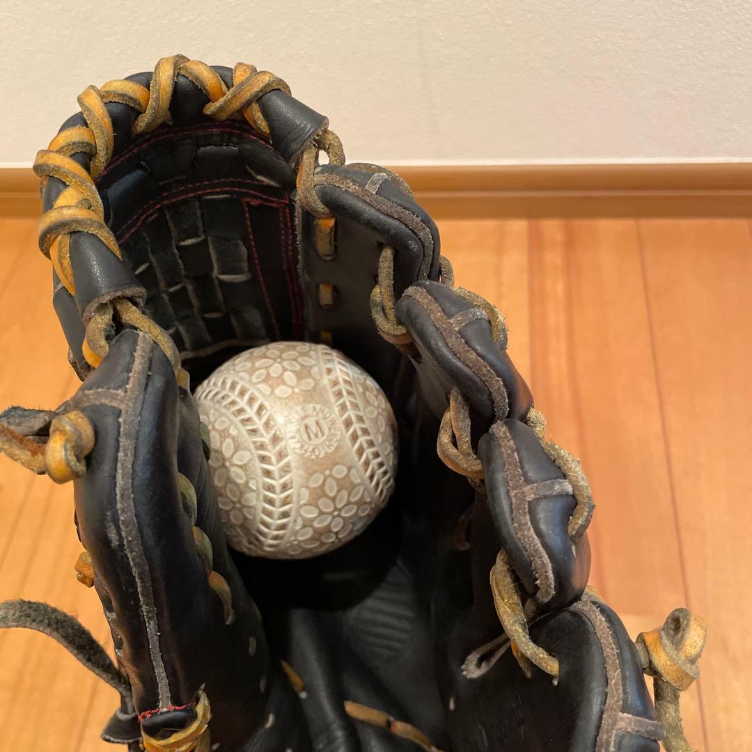 久保田スラッガー　硬式　内野　グローブ 黒 レザー