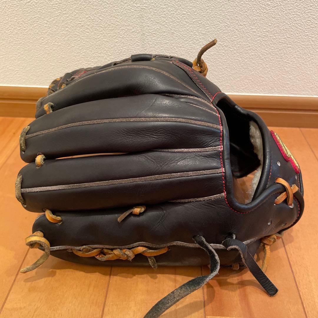 久保田スラッガー　硬式　内野　グローブ 黒 レザー