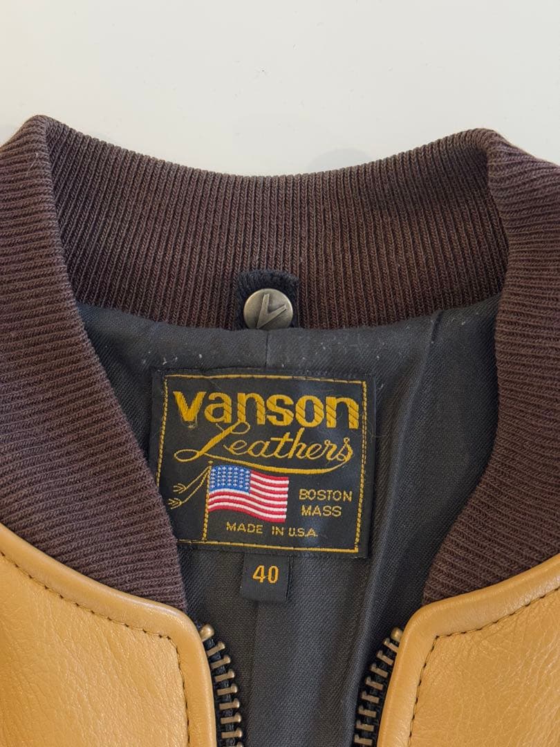 VANSON 9TJV レザージャケット サイズ40