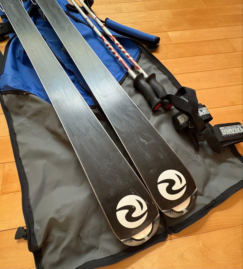 スキー板　ロシニョールrossignol 154cm ストック　105cm