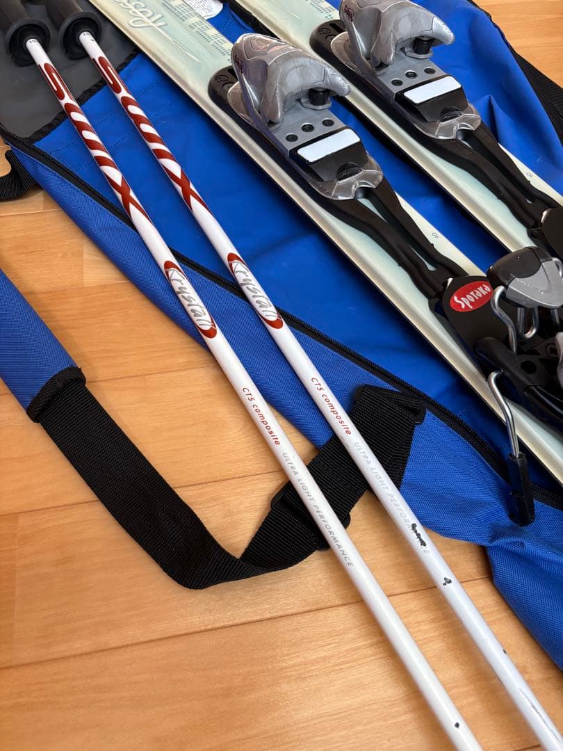 スキー板　ロシニョールrossignol 154cm ストック　105cm