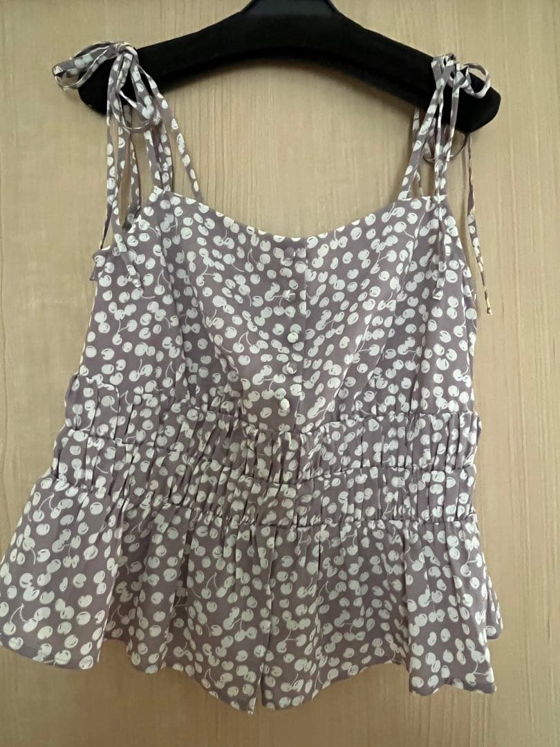 トップス Herlipto Cherry Pattern Strap Top S