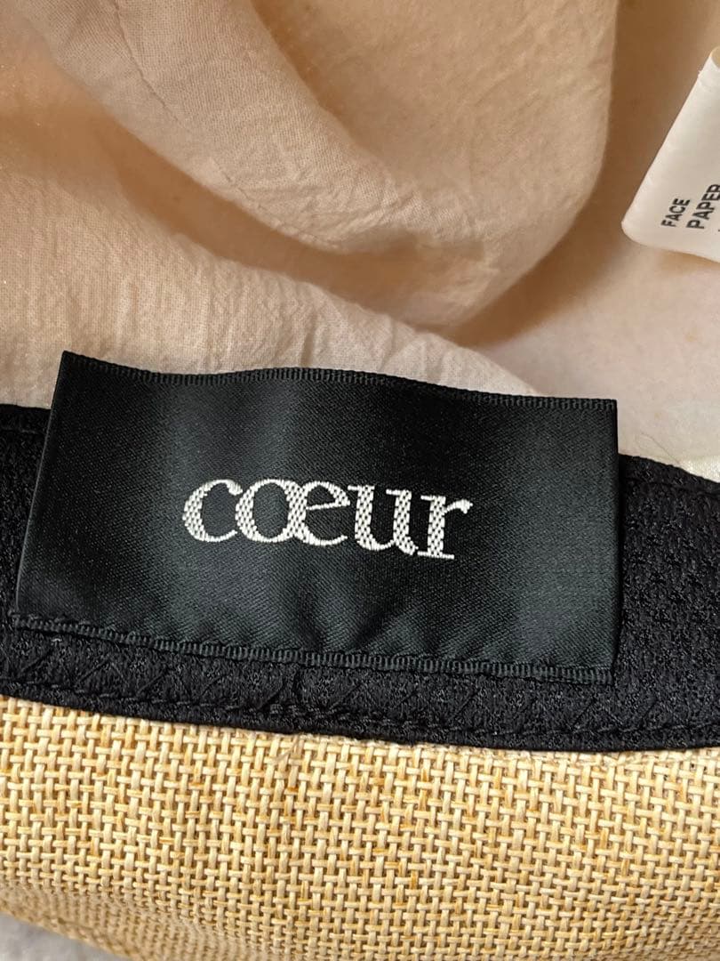 coeur ペーパーハット 麦わら帽子