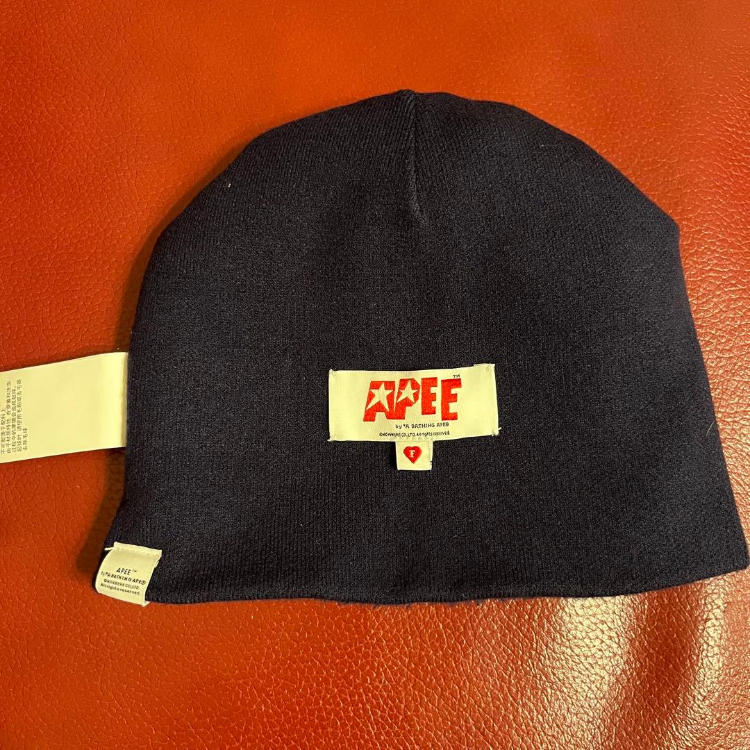 APE ハートデザイン ニット帽