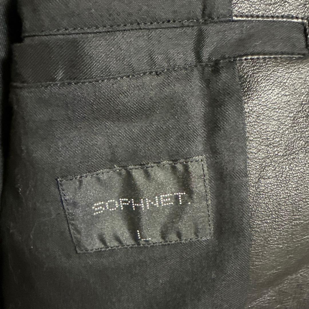 SOPH LEATHER ZIP JACKET レザー ジップ ジャケット L