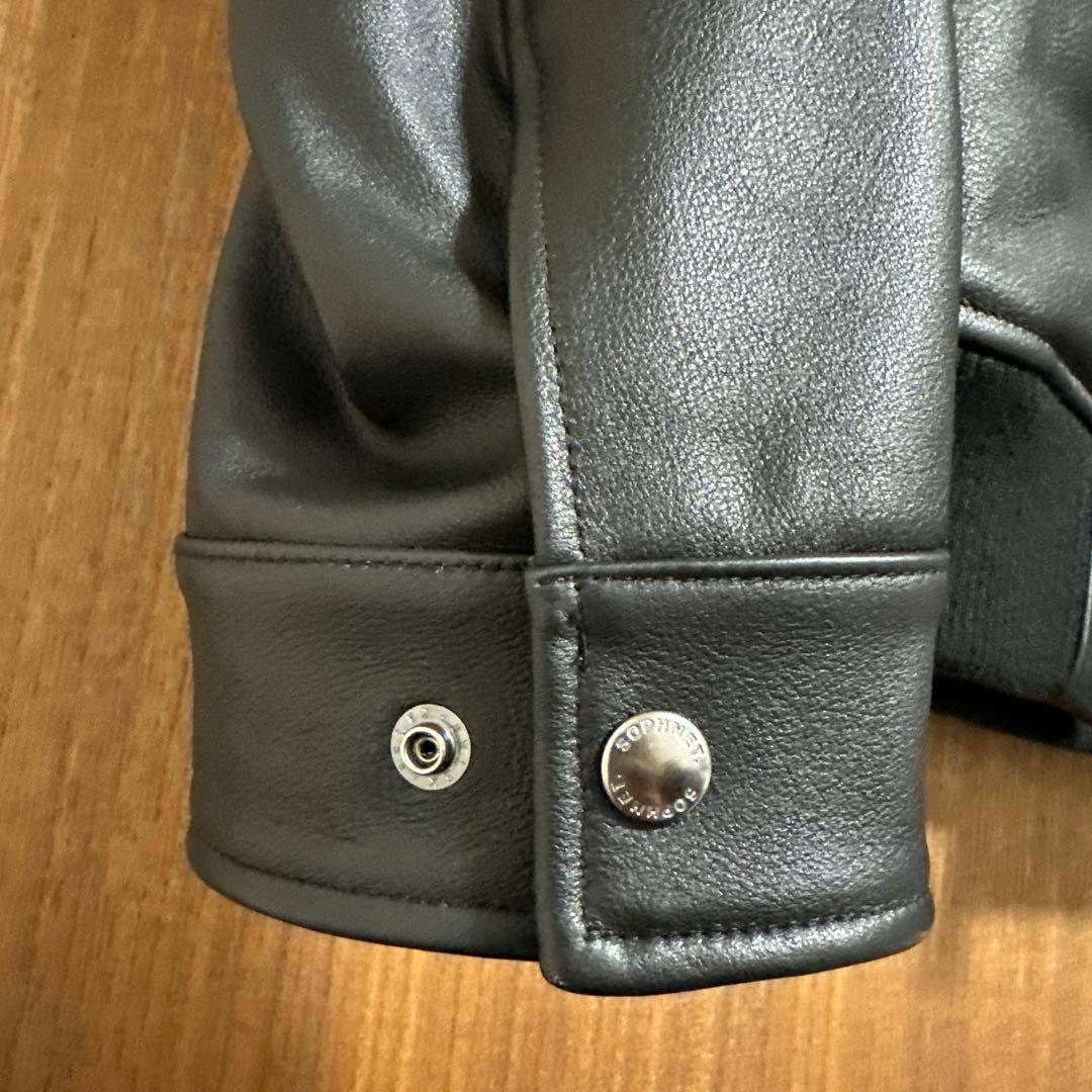 SOPH LEATHER ZIP JACKET レザー ジップ ジャケット L