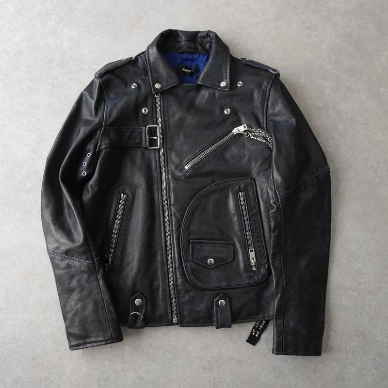 未使用 ＤＩＥＳＥＬ　レザー　ライダース　ジャケット　スタッズ　ディーゼル