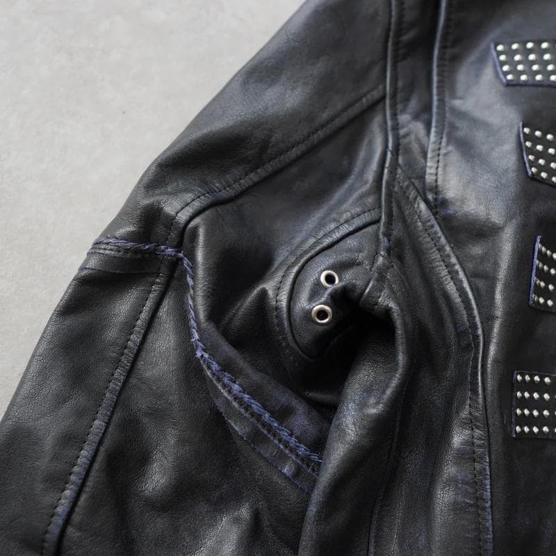 未使用 ＤＩＥＳＥＬ　レザー　ライダース　ジャケット　スタッズ　ディーゼル