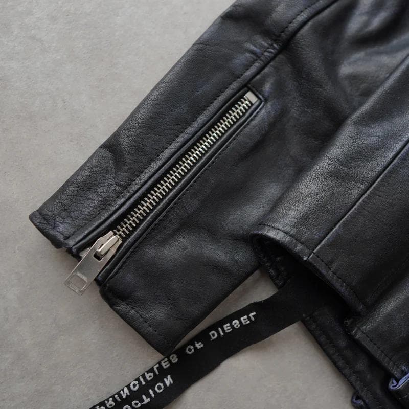 未使用 ＤＩＥＳＥＬ　レザー　ライダース　ジャケット　スタッズ　ディーゼル