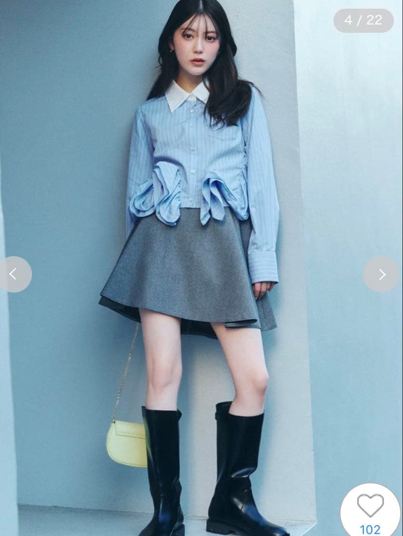 SNIDEL 新品未使用　ヘムボリュームシャツ