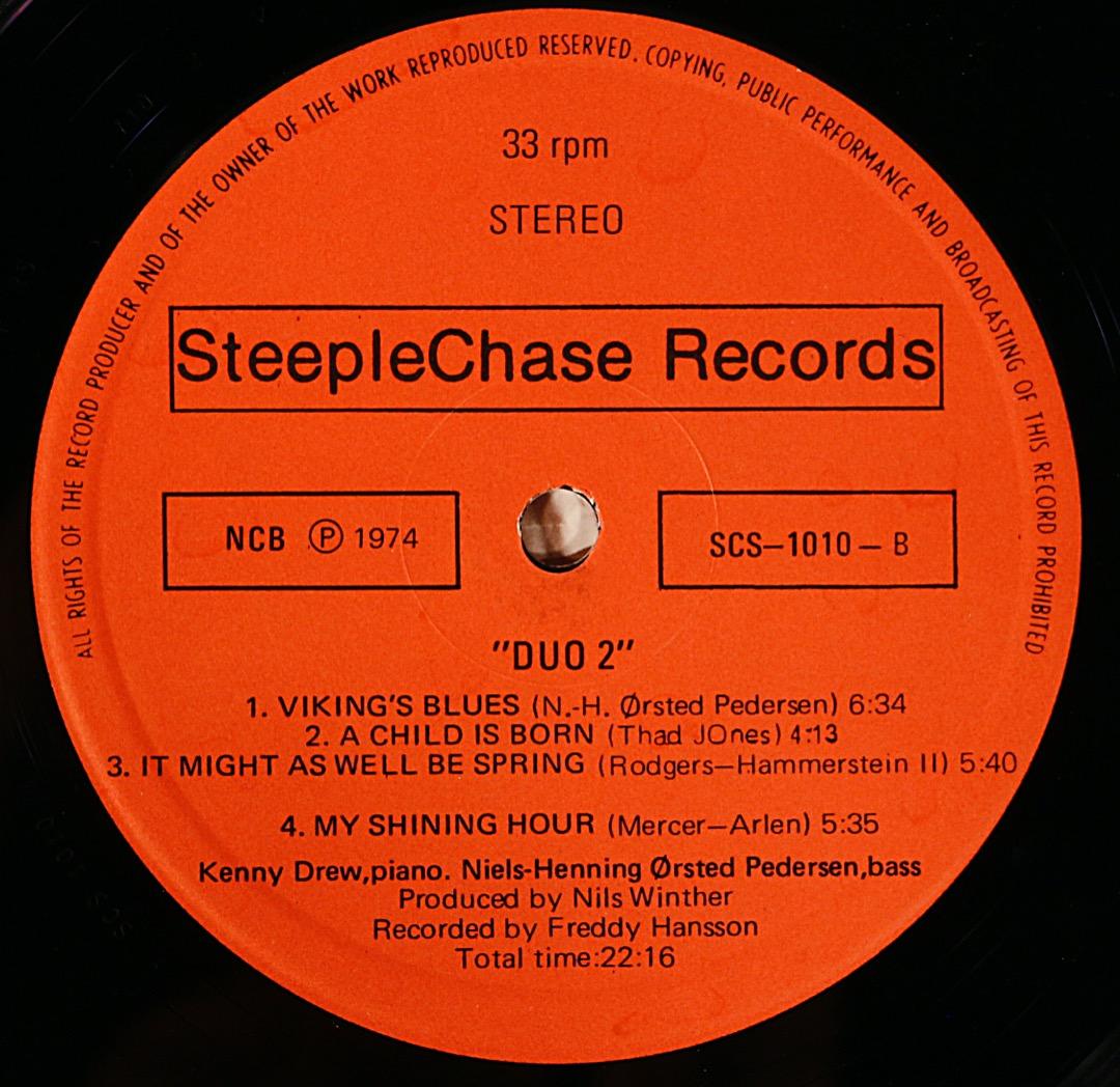 ジャズレコード ケニー・ドリュー　　デュオ　2LPセット