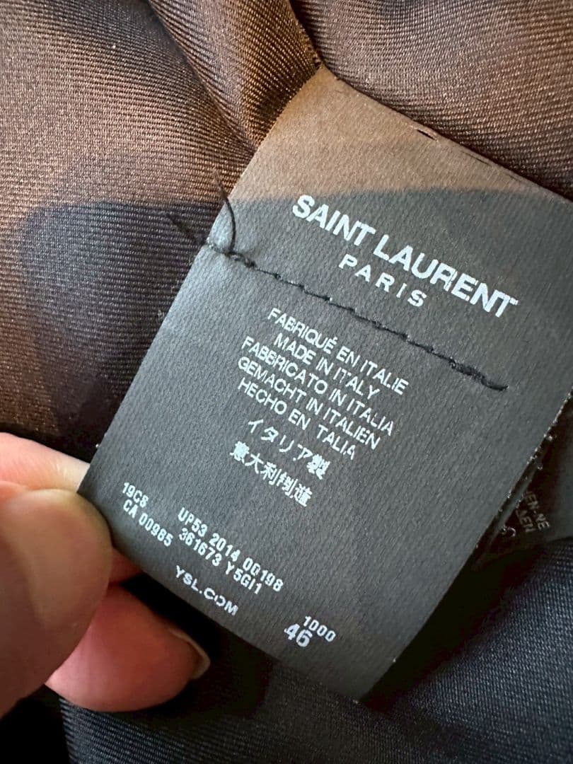 スマイル様【中古】SAINT LAURENT PARIS レザージャケット 46