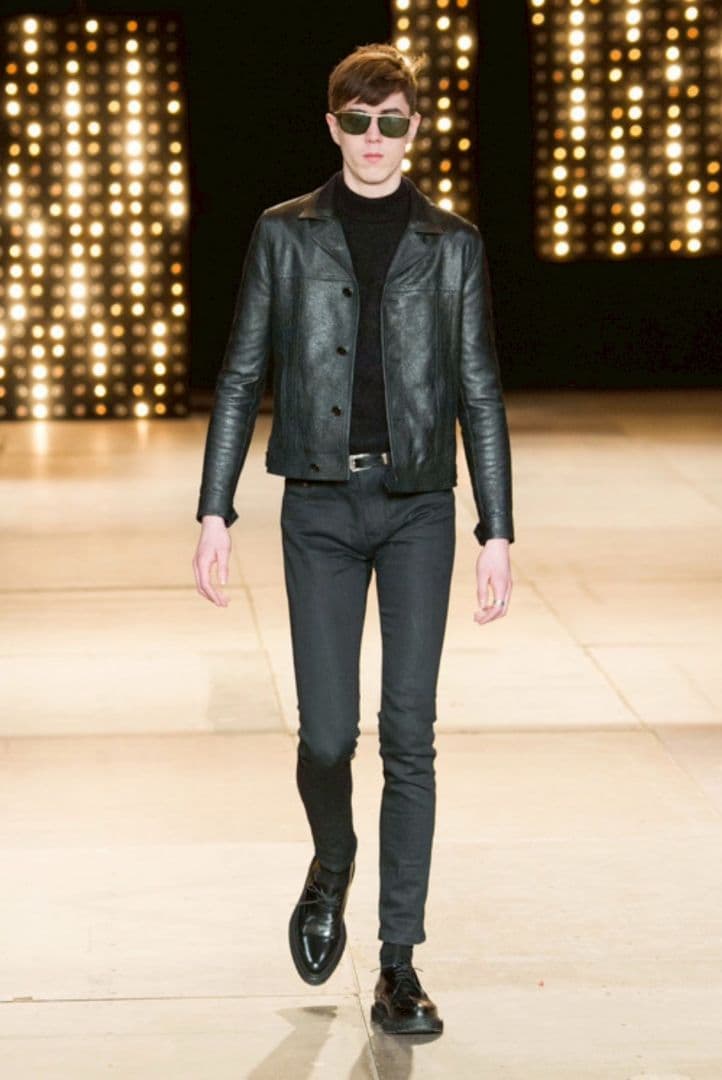 スマイル様【中古】SAINT LAURENT PARIS レザージャケット 46
