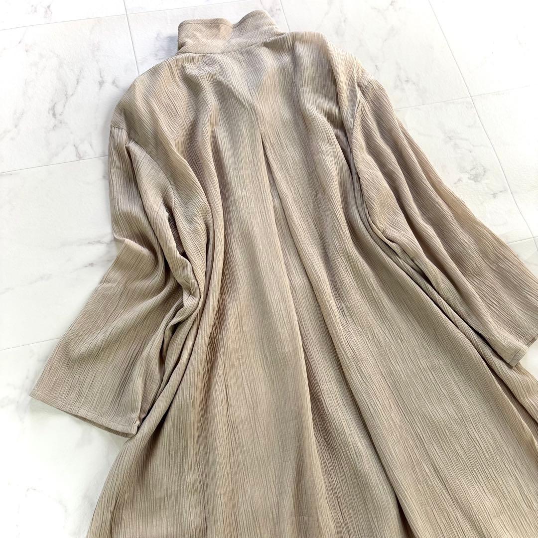 【新品未使用】大きいサイズ♡レリアン　１３＋　ロングワンピース　楊柳　ベージュ
