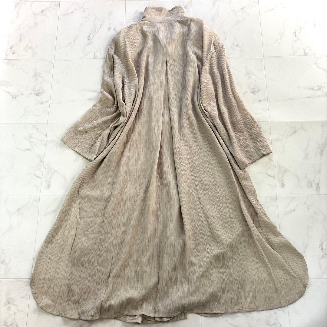 【新品未使用】大きいサイズ♡レリアン　１３＋　ロングワンピース　楊柳　ベージュ