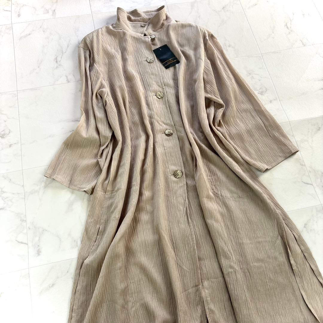 【新品未使用】大きいサイズ♡レリアン　１３＋　ロングワンピース　楊柳　ベージュ