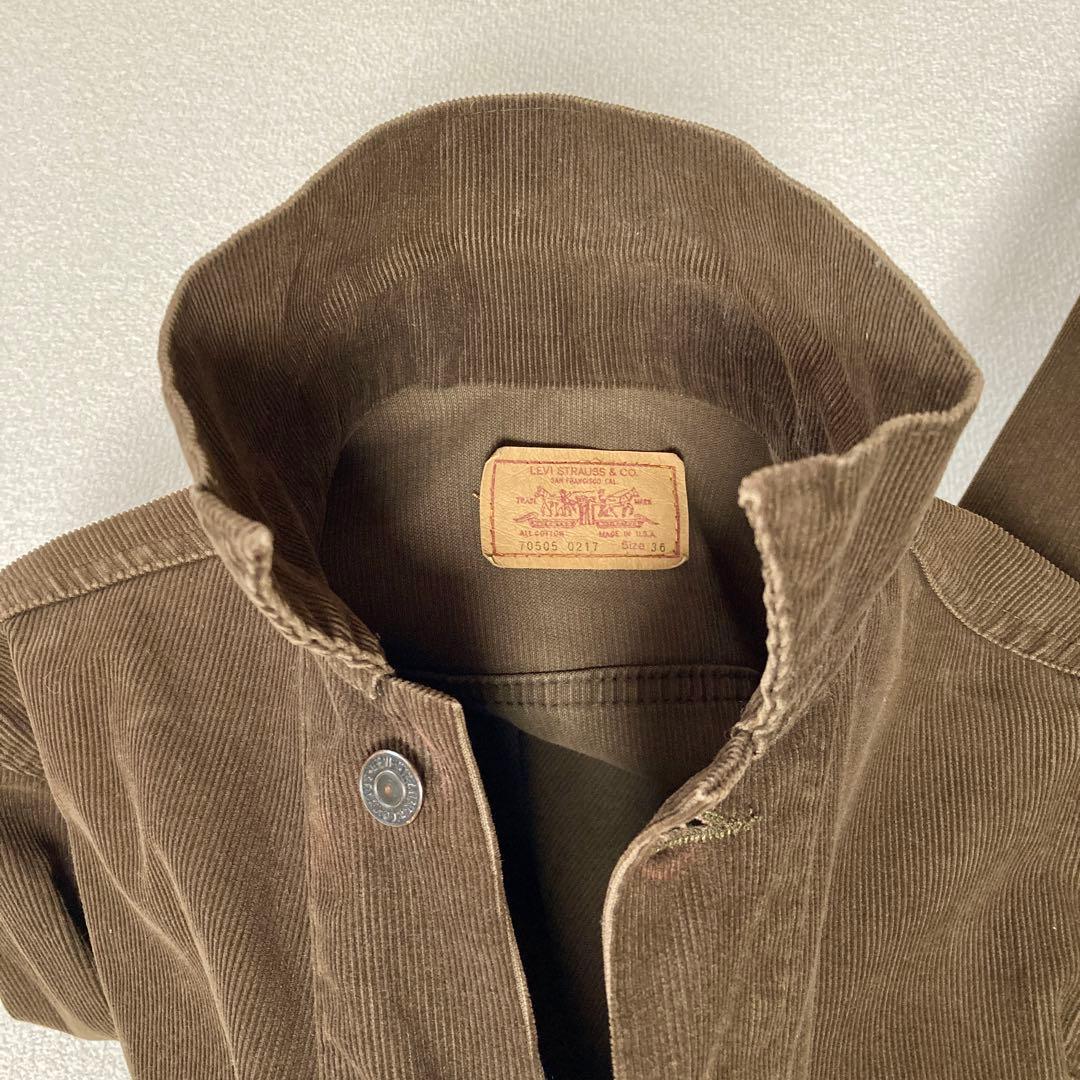 J*T様 Levi's 70505 コーデュロイ USA製 ダークブラウン 36