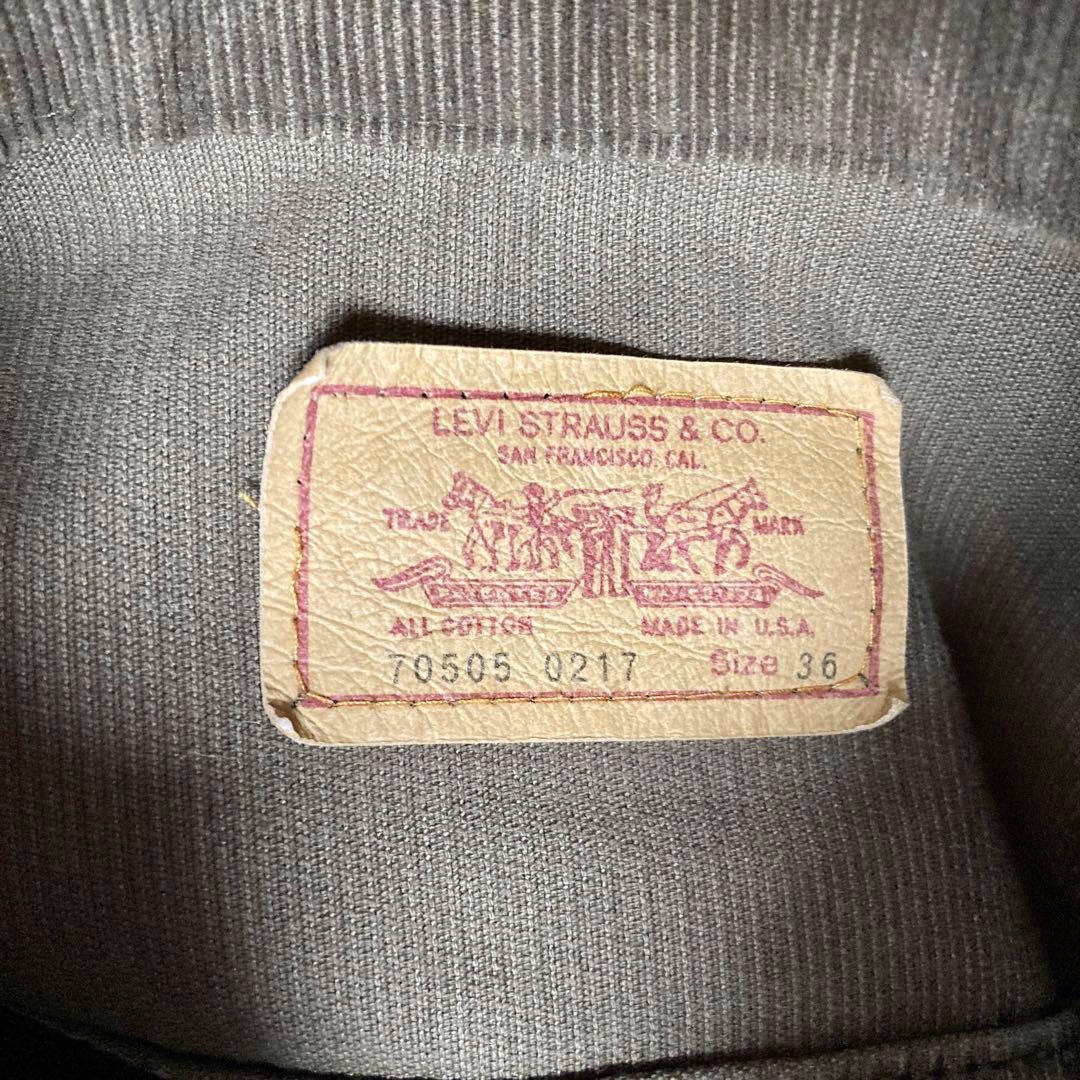 J*T様 Levi's 70505 コーデュロイ USA製 ダークブラウン 36