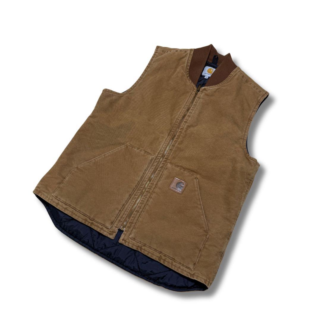 Carhartt カーハート ダックベスト ベージュ M　メキシコ製