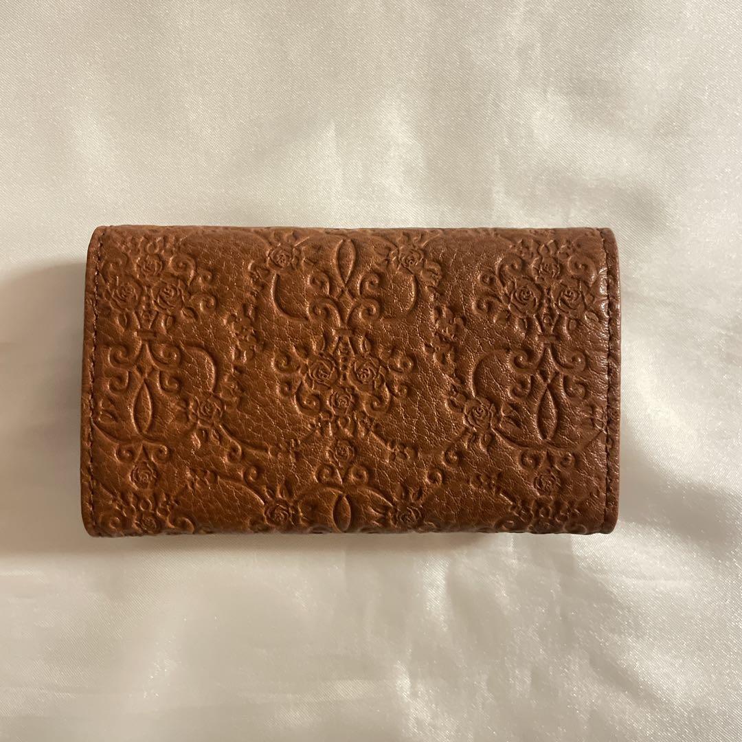 新品　ANNA SUI アナスイ　キーケース　ヴィンテージローズ　キャメル