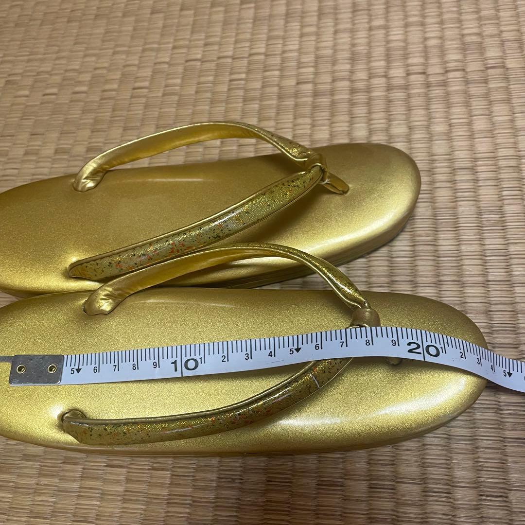 ゴールド 和装用　バッグ　草履　セット　日本　浴衣　成人式