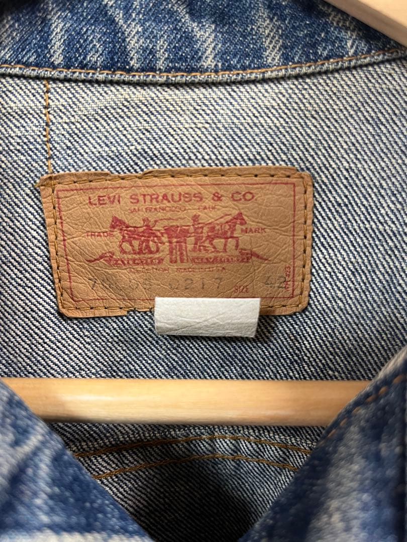 70s VINTAGE LEVI'S デニムジャケット42 70505 ケアタグ