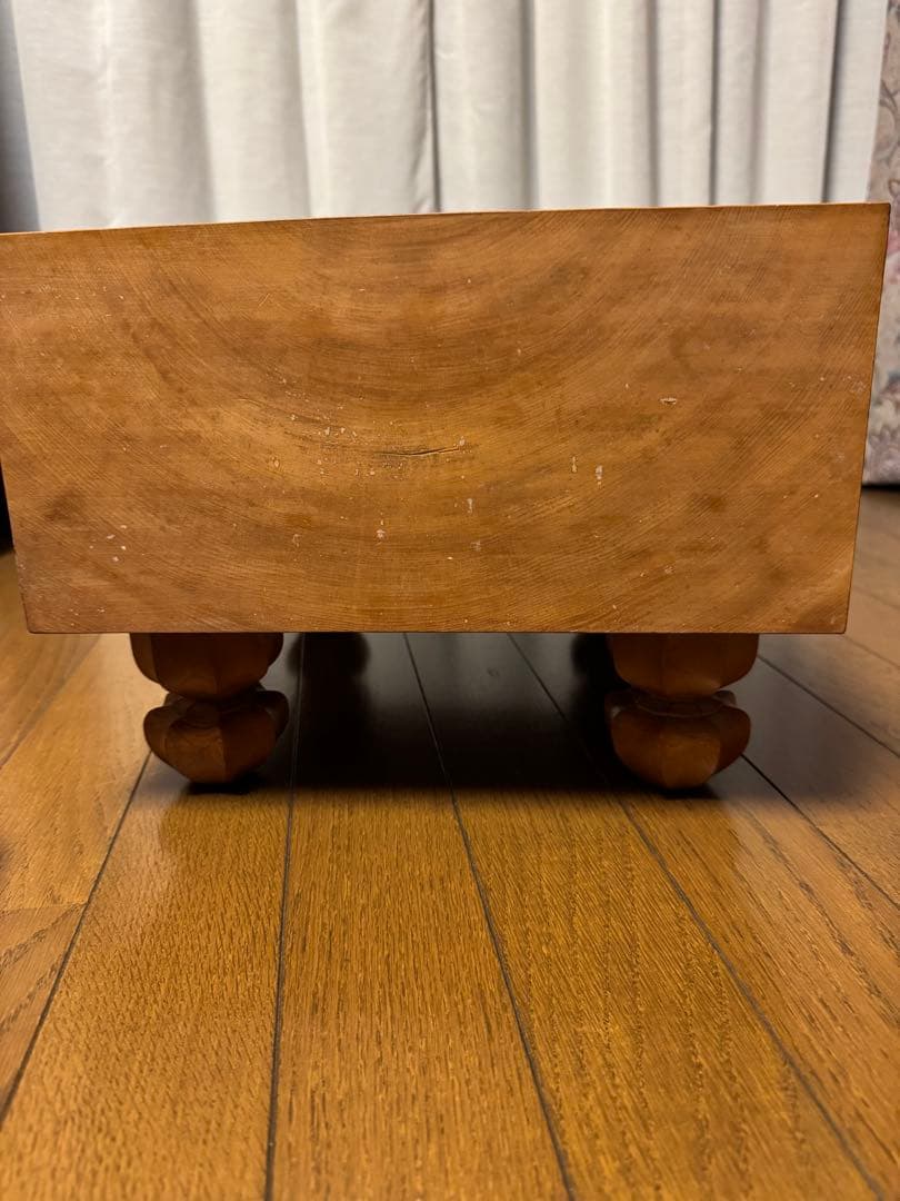 将棋盤　足付き　へそ付き　天童