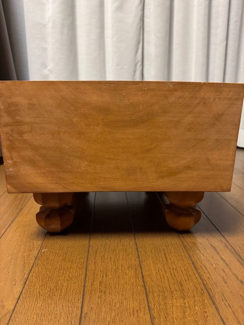将棋盤　足付き　へそ付き　天童