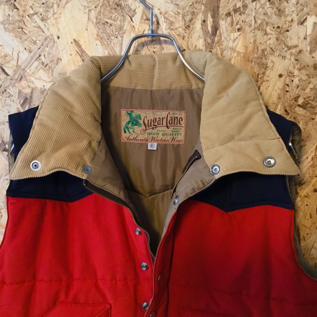 SUGAR CANE シュガーケーン ウエスタン ダウンベスト XL 東洋