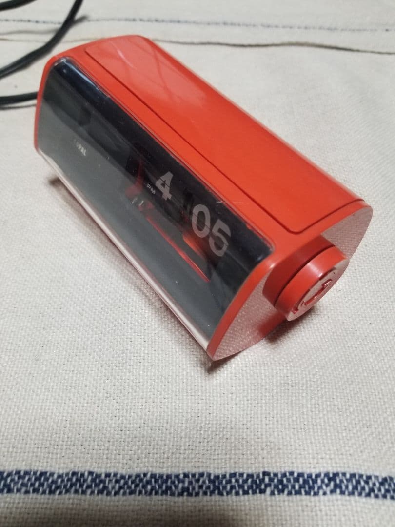 COPAL コパル 222 ミニ レトロ パタパタ時計 50HZ レッド