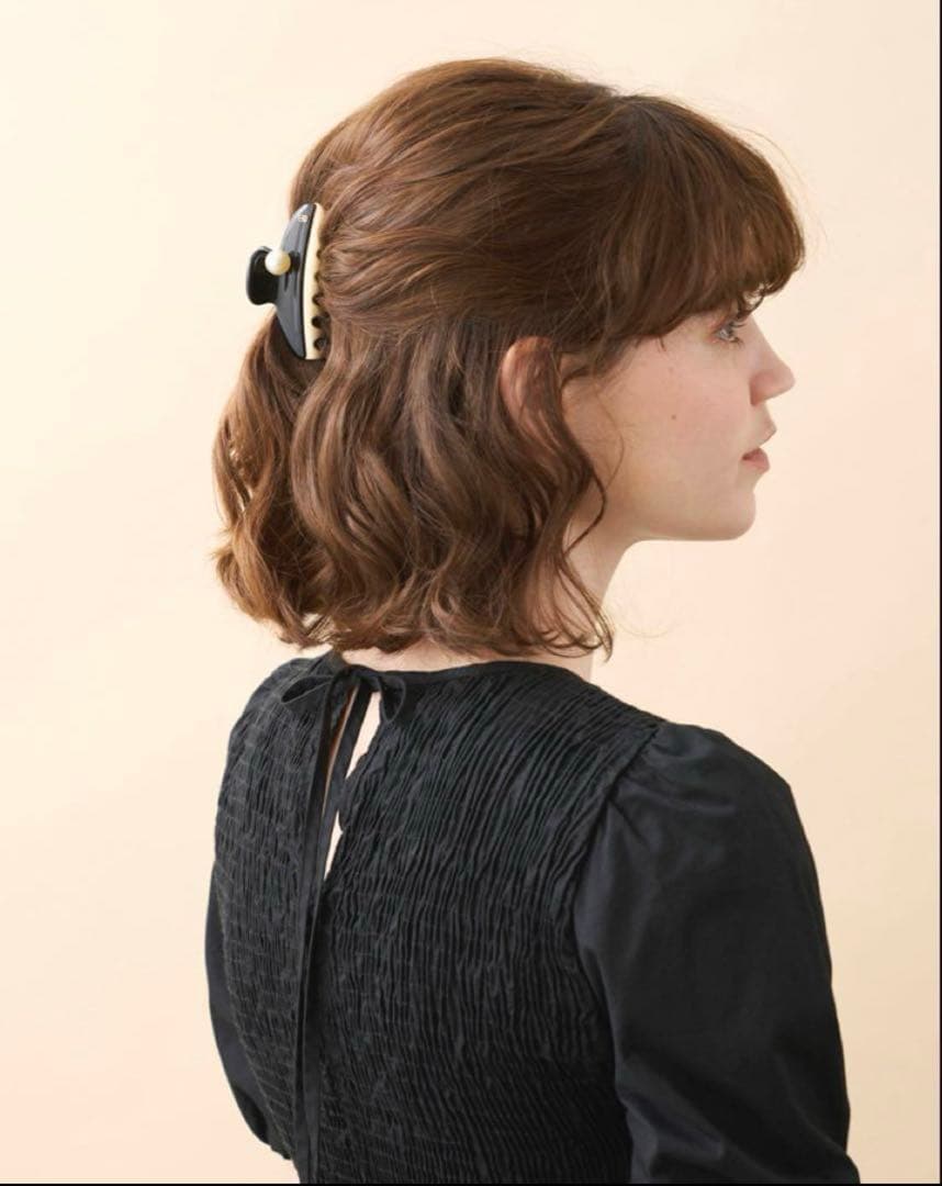 【新品未使用】人気完売品　アレクサンドル ドゥ パリ　パールクリップ　L