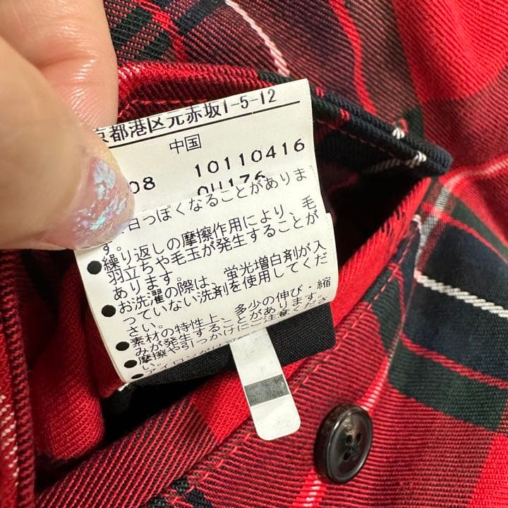 PEARLY GATES チェックスカート レディース