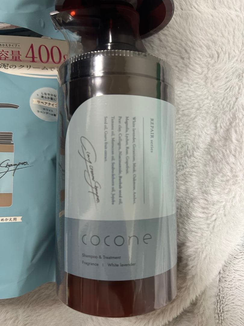 Cocone シャンプー 400ml ボトル2本と詰め替え6袋セット