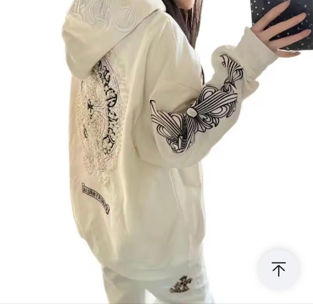k*i様 ホワイト　クロムハーツ　パーカー　パール仕様
