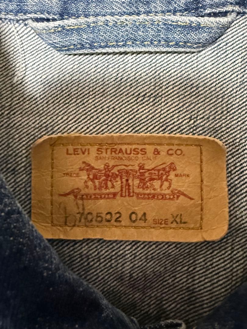 ITALY製 美品 XL levis 70502 2nd ユーロ ヴィンテージ