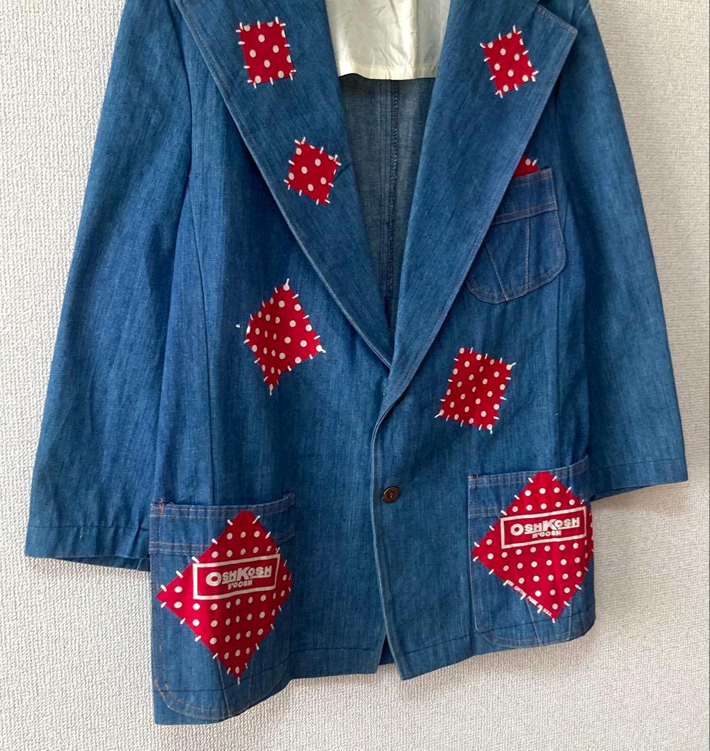 希少‼︎ JC Penney 70s ヴィンテージ デニムジャケット赤パッチ 44