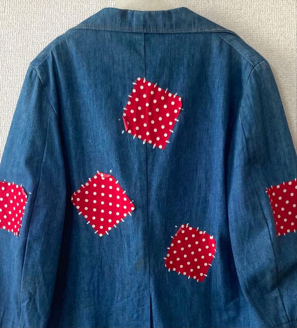 希少‼︎ JC Penney 70s ヴィンテージ デニムジャケット赤パッチ 44